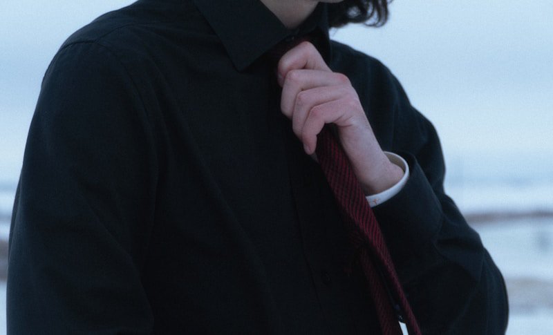 Close-up of tailored clothing detail with elegant winter fashion styling