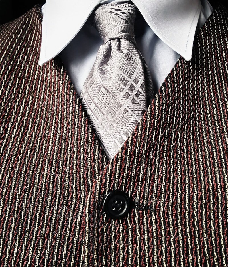 Close-up of quality clothing details including stitching and buttons